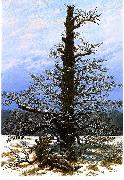 Caspar David Friedrich Oak Tree in the Snow oil painting artist